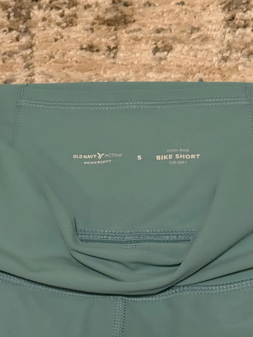 Old Navy Seafoam High-Rise Bike Short | S